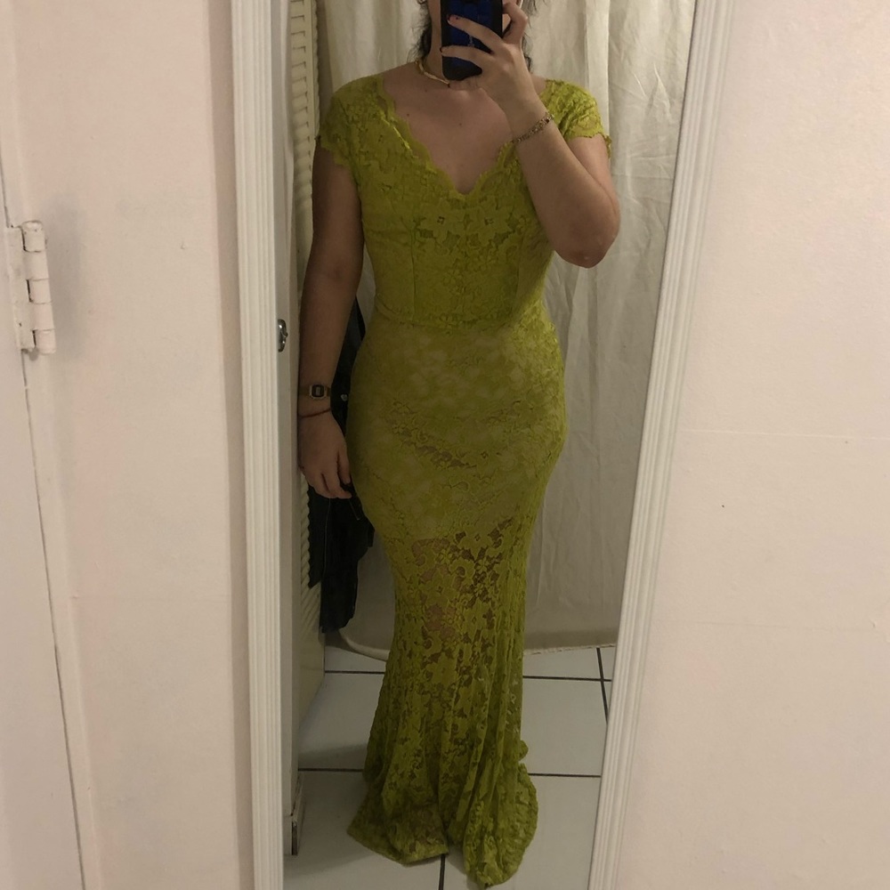 Long lace dress